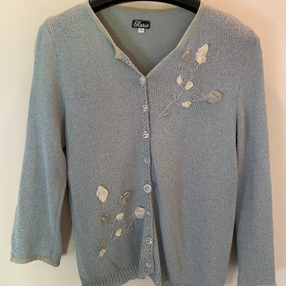 Elaris one of a kind, hand knit sweater